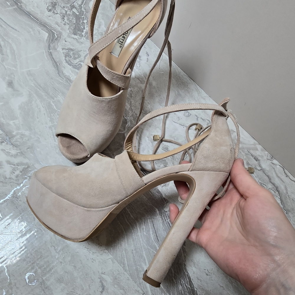 Paoletti Beige High Hills Natural Italian Leather